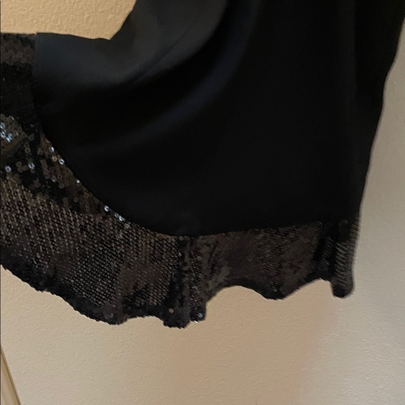 Elegant Black Sleeveless Dress SHO by TADASHI SHOJI Size 2 Sequin - Picture 3 of 6